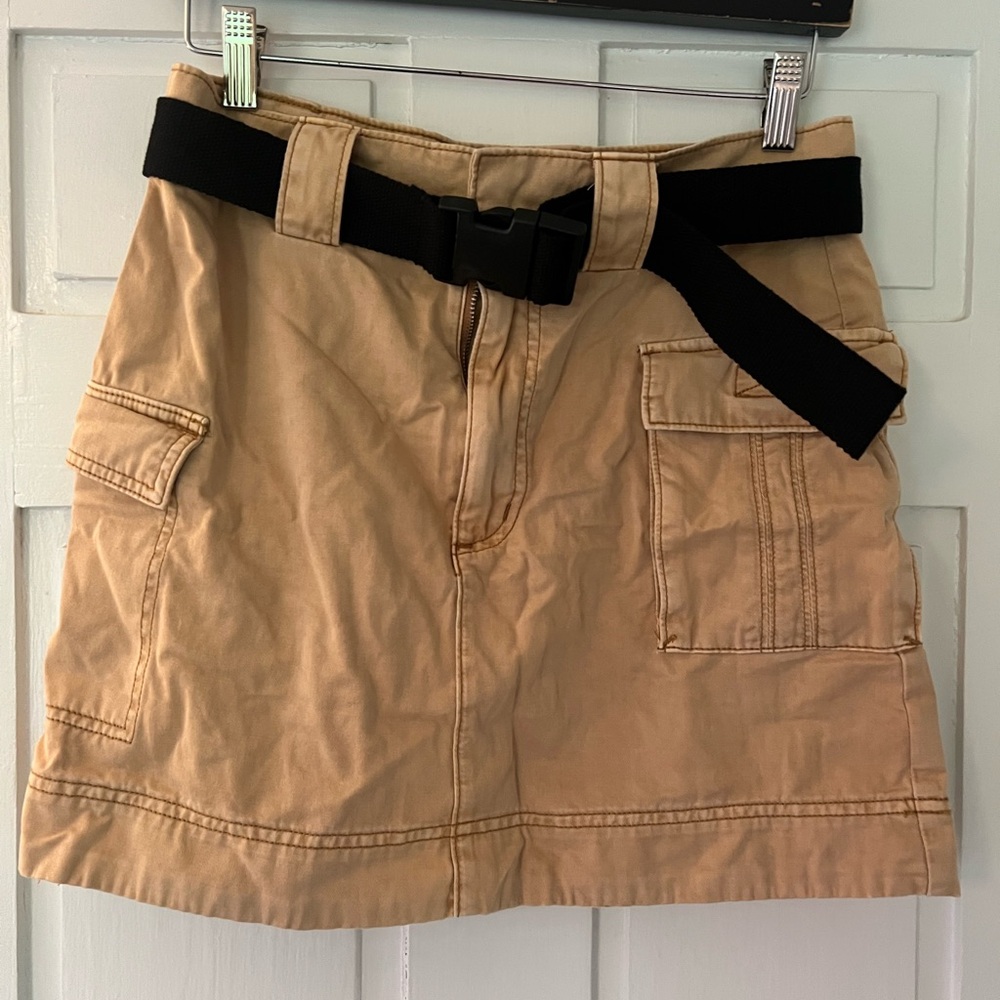 Urban Outfitters Belted Mini Skirt Utility Cargo Womens Size M